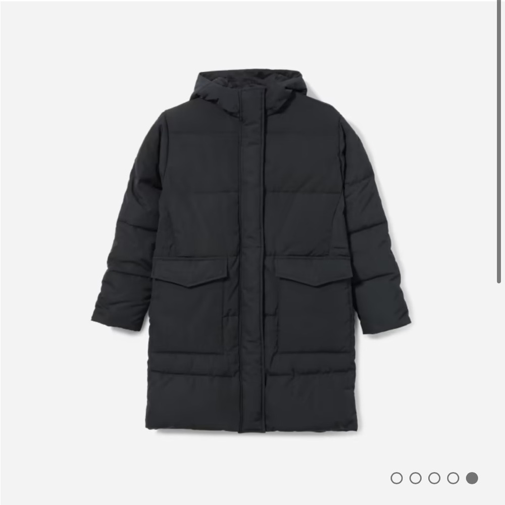 everlane renew long puffer xs